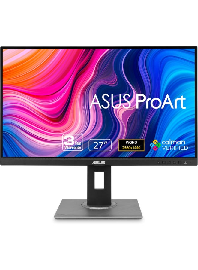Compare 27 inch WQHD ProArt PA278QV 2560 x 1440 Monitor, 100% sRGBRec. 709 ΔE < 2, IPS, DisplayPort HDMI DVID Mini DP, 75 Hz, Calman Verified, Eye Care, AntiGlare | 90LM05L1B01370 Black at KSA Price