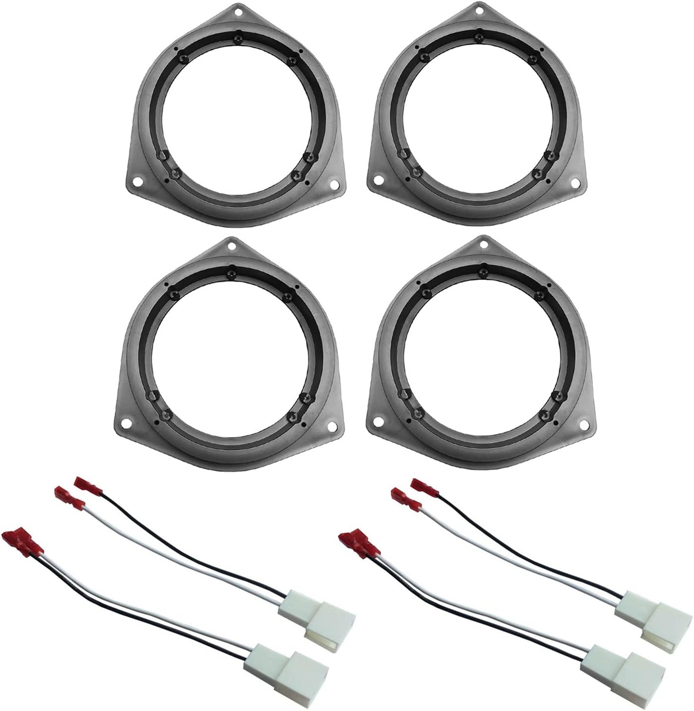 Compare DKMUS 2 x Pairs 6.5 Car Door Speaker Adapter Plates with Wiring Harness for Toyota Models at KSA Price