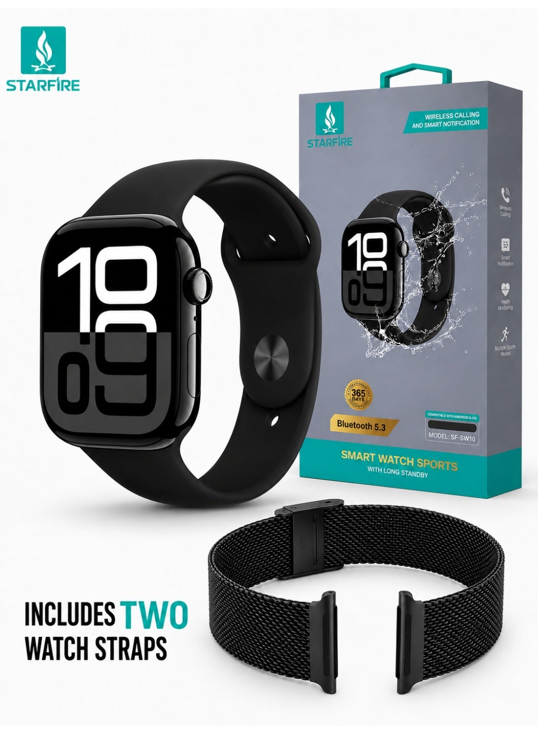 Smart Watch, 2.01 Inch Full Touch Screen, Bluetooth,…
