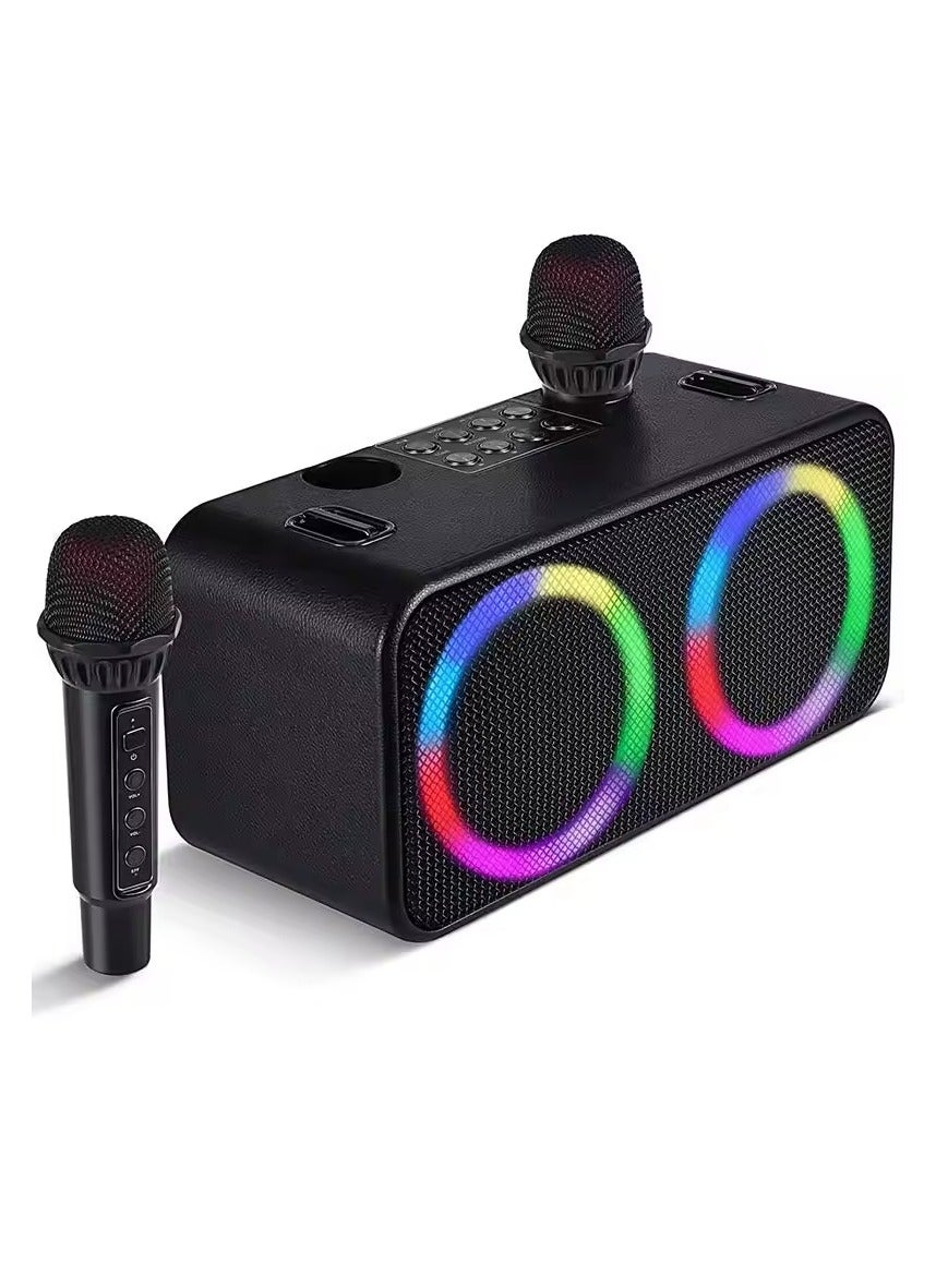 Portable Stereo Wireless Microphone Karaoke Set…