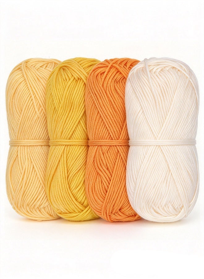 Bamboo Cotton Sport Yarn, 50g/Skein,  4 Skeins