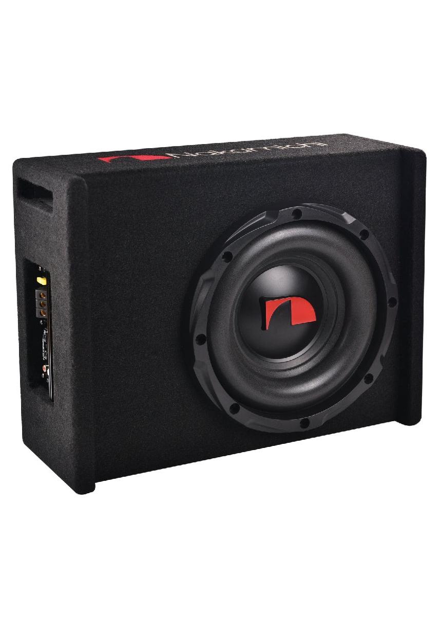 Compare Nakamichi NBX25M  10 Active Slim Car Audio Subwoofer | Nominal Power 150W, Peak Power 1000W at KSA Price