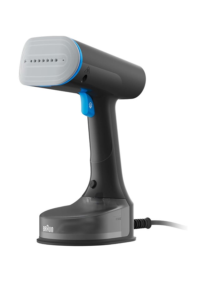 Compare Handheld Quickstyle 5 Garment Steamer, 150ml Capacity, 2.5m Cord, Steam 25gMin, Dual Heated Plate, FreeGlide 3D Technology, FastHeating 150 ml 1200 W GS5031BL black at KSA Price