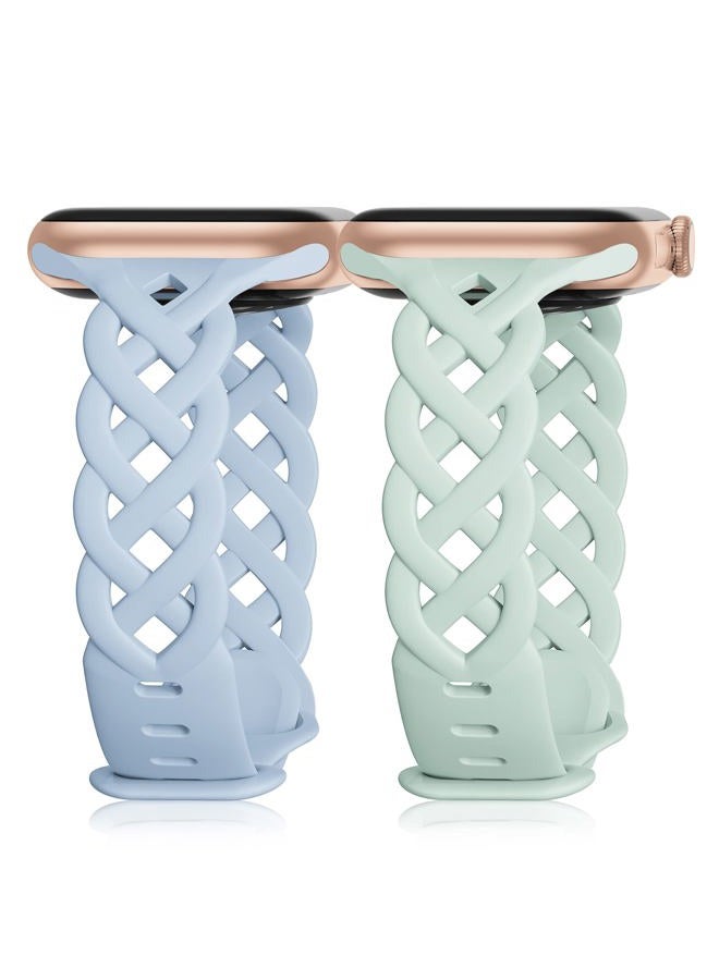 Braided Silicone Bands Compatible with Apple Watch…
