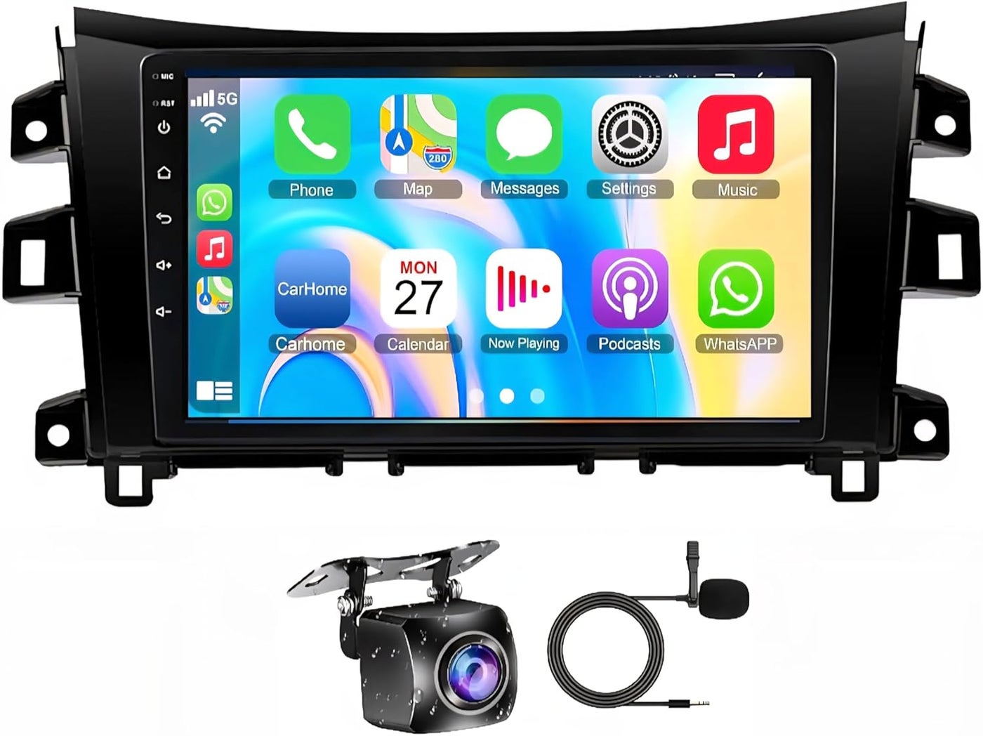 Compare Fit Nissan NAVARA Car Stereo Navara NP300 Android Screen With Apple Carplay Android Auto Wireless WiFi DSP FM&AM BT AHD Camera Included 4+32GB Carplay 8CORE at KSA Price