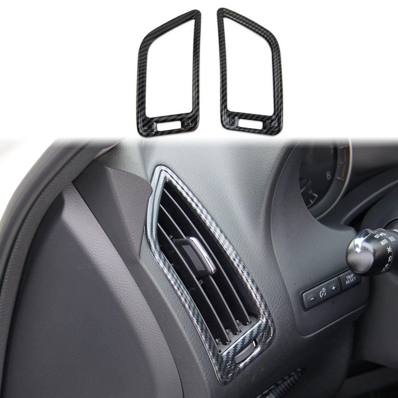 Compare Dashboard Side Air Vent AC Outlet Cover Trim for Infiniti Q50 20142024 Q60 20172022 Carbon Fiber Pattern at KSA Price