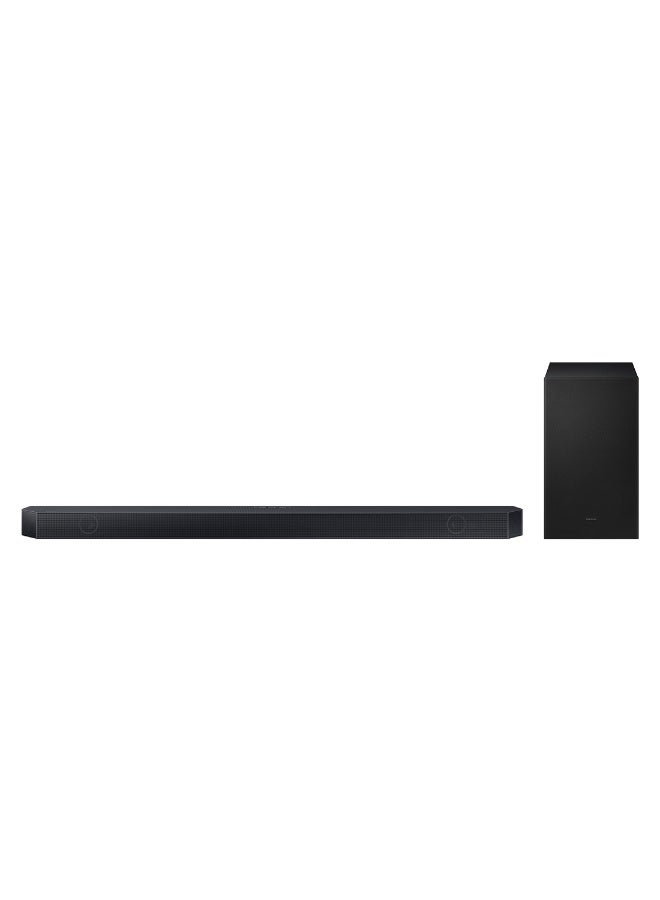 Compare Samsung QSeries Soundbar HWQ600H 3.1.2ch Subwoofer, Wireless Dolby Atmos, QSymphony, Adaptive Sound, Wireless TV connection, HWQ600HZN 2026  UAE Version HWQ600HZN black at KSA Price