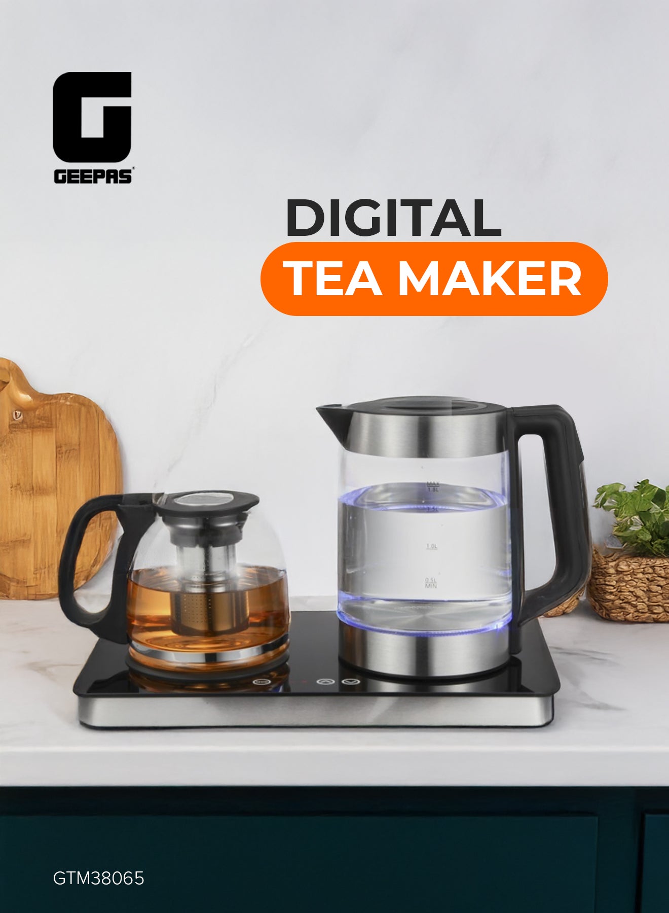 Borosilicate Glass Digital Tea Maker| 1.8 L…