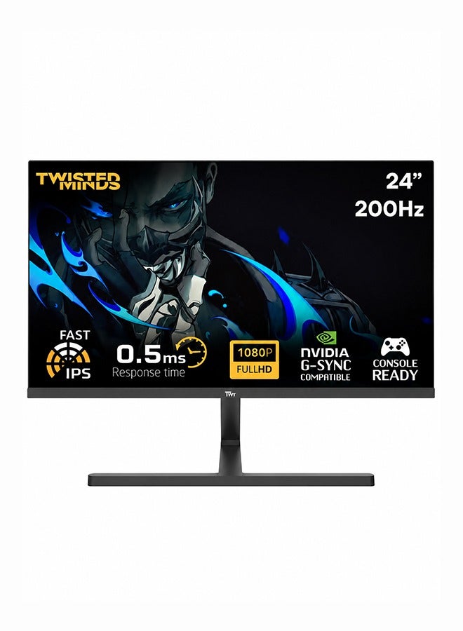 Compare 24inch Blaze Series 1920x1080p FHD IPS 200Hz 0.5ms Gaming Monitor ,HDMI 2.1, HDR, Console Ready, Gsync Compatable TM24FHD200IPS Black at KSA Price