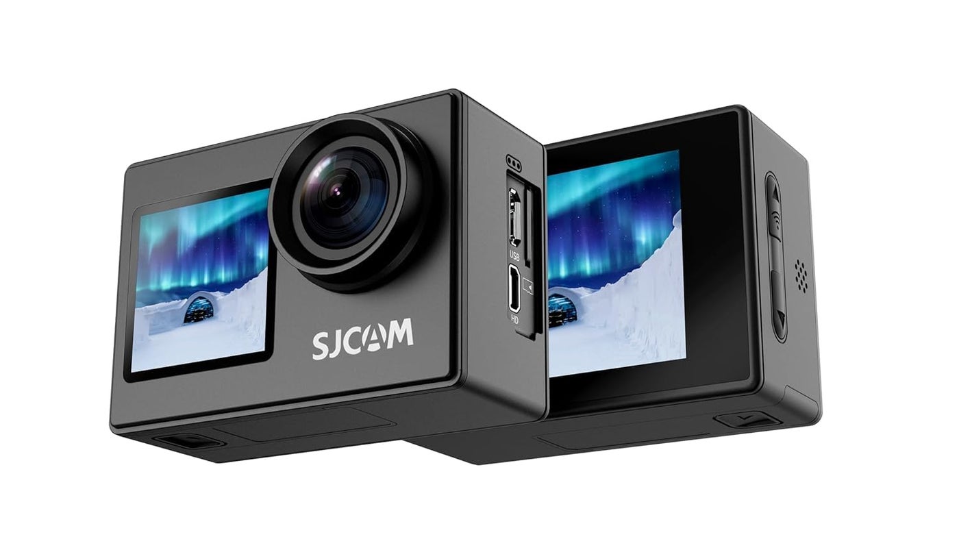 Compare SJCAM Sj4000 Dual Screen 4K 30Fps16Mp WiFi Action Digital Camera | 170° Ultra Wide Angle | 2.0Ltps LCD+1.3 Dual Screen | 30M Waterproof with Waterproof Case | Black at KSA Price