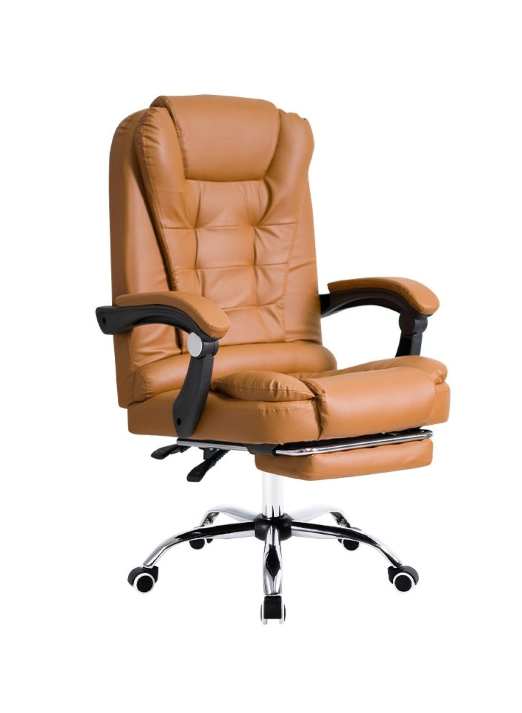 Compare Brown Leather MultiPurpose Office Chair at KSA Price