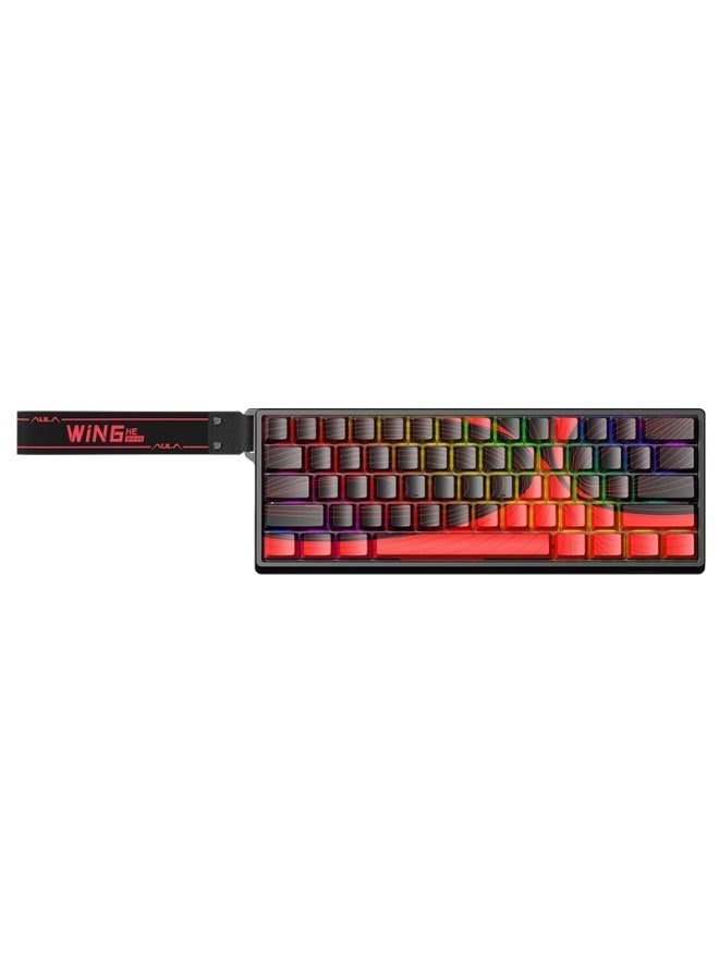 Compare WIN60 HE MAX 60% Wired Magnetic Keyboard with Adjustable Actuation, 8000 Hz Polling Rate, Hall Effect Win Chun Magnetic Switches, HotSwap, For FPS Games at KSA Price
