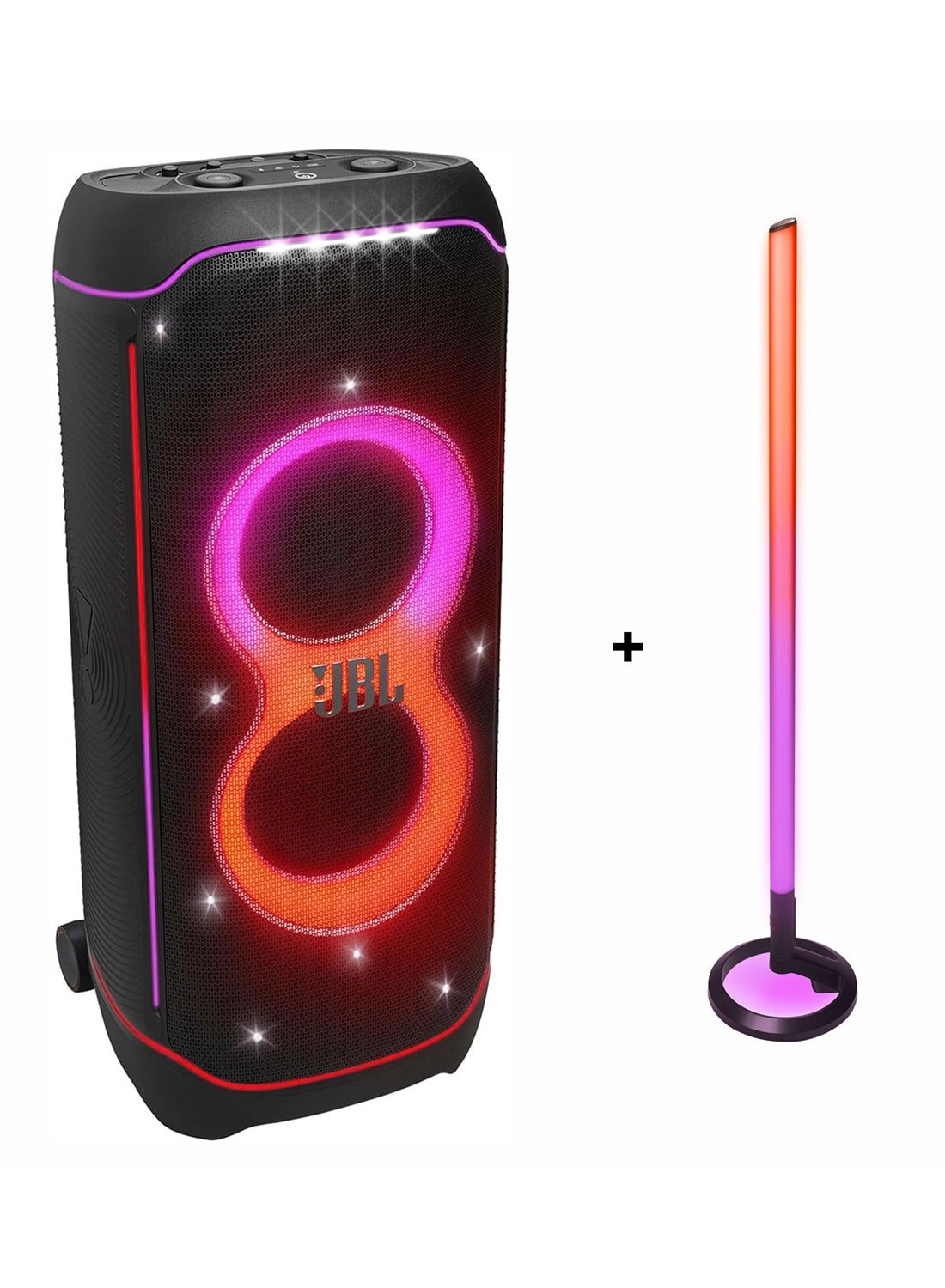 Compare Partybox Ultimate Massive Portable Party Speaker And Partylight Stick JBLPARTYBOXULTEU+JBLPLSTICK Black at KSA Price