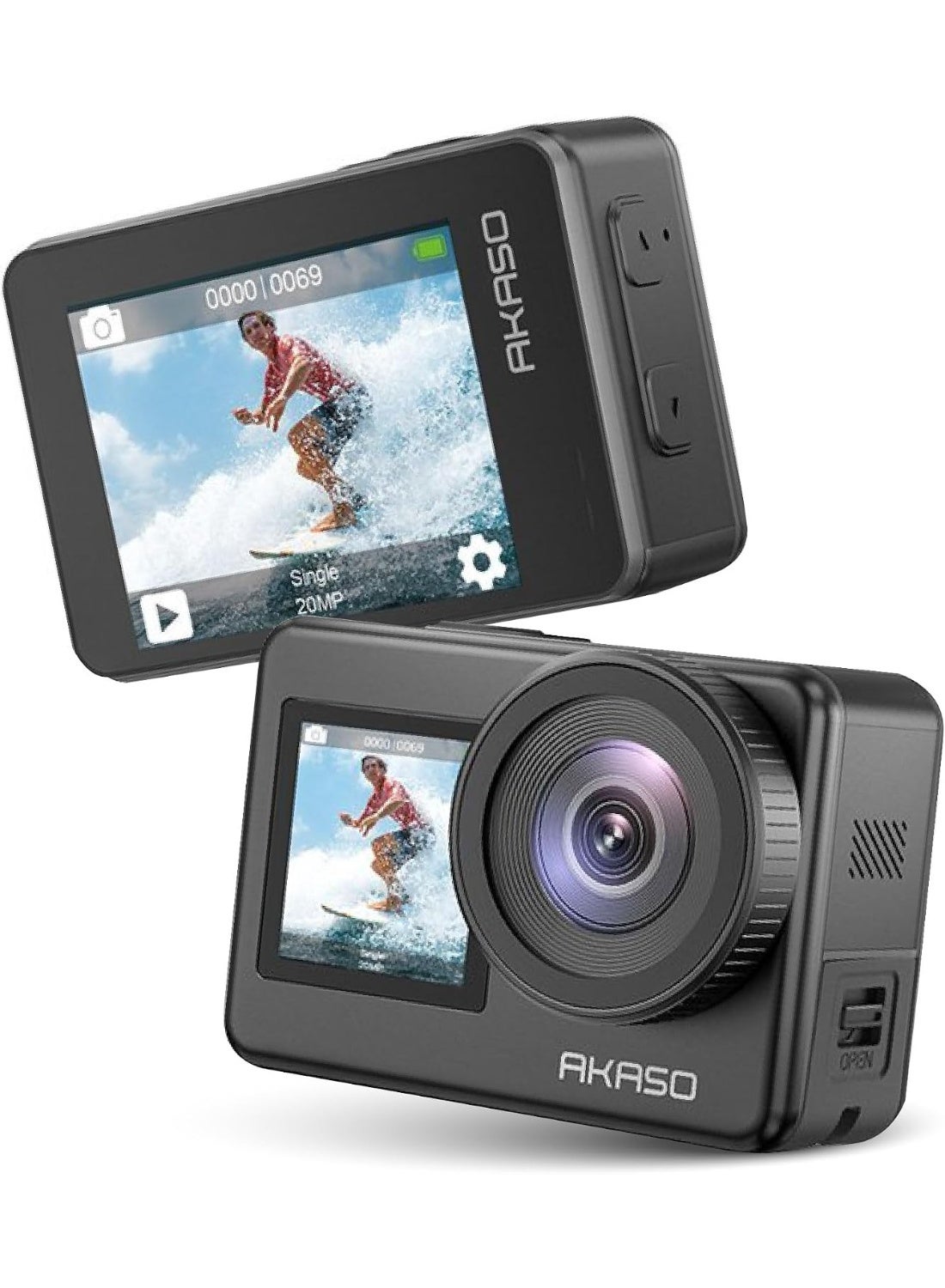 AKASO Brave 7 Action Camera 4K60FPS 20MP with 256GB…