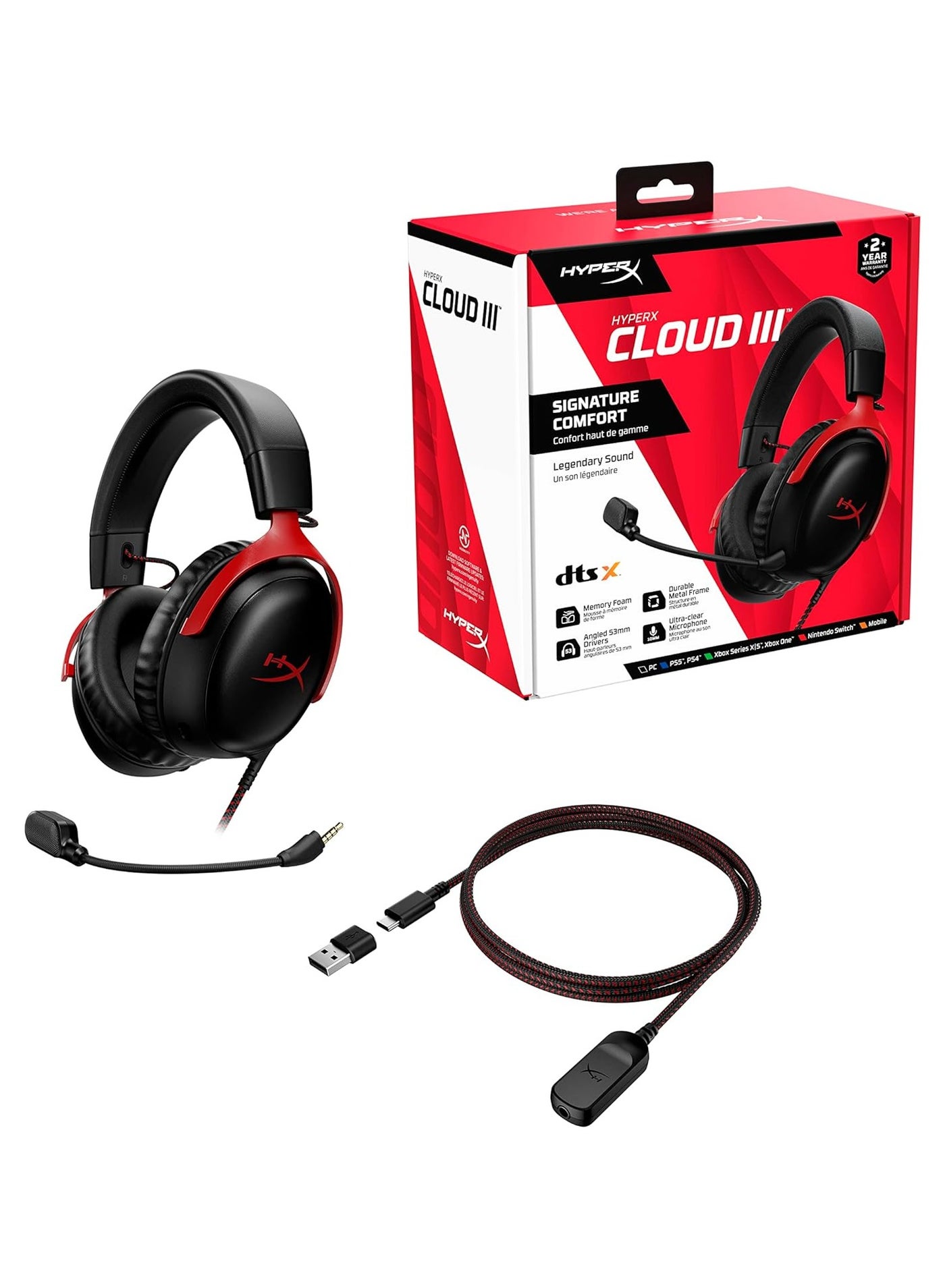 Cloud III Wired Headset For Gaming PC PlayStation…