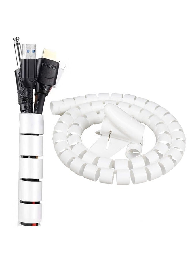 Compare Cable Tidy Sleeves,5M Cable Management Wire Tidy Cable Cover Protector with Cord Organizer Clip for PC TV Computer Home and Office Cord Organizer, DIY Flexible at KSA Price