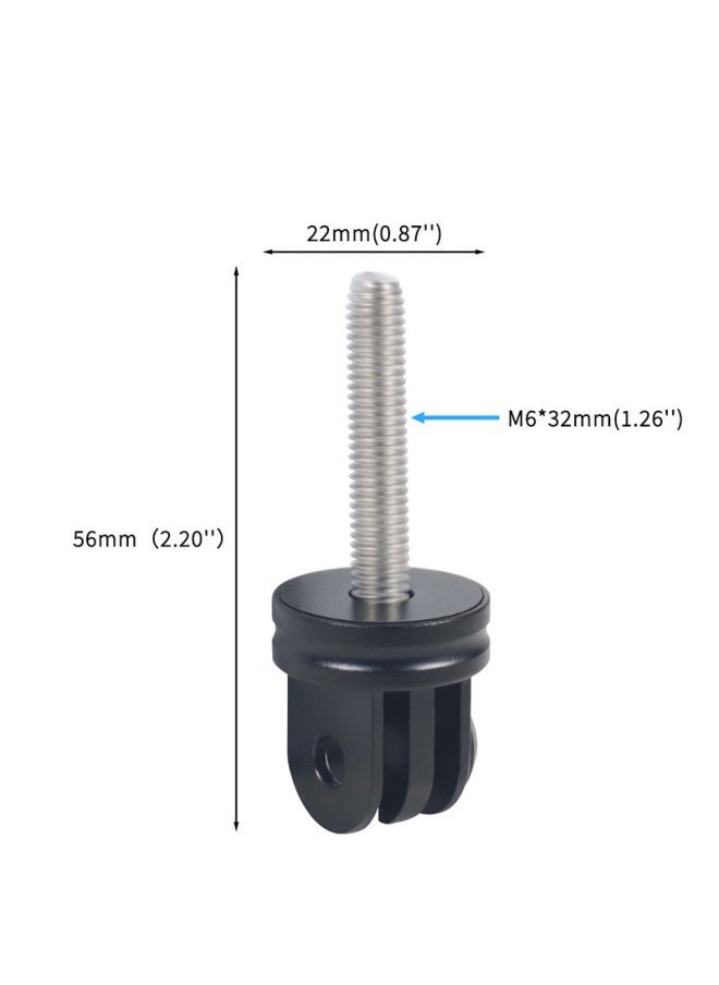Compare Aluminum Alloy 14 Selfie Stick Tripod Adapter Black Suitable For Gopro Xiaomi Sports Cameras AccessoriesColor:Fifth Generation Blackthree Cards M6 at KSA Price
