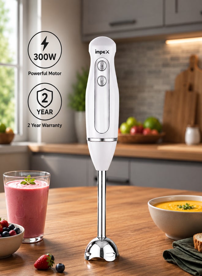 Hand Blender Mixer 300W| 2 Speed Control | Stainless…
