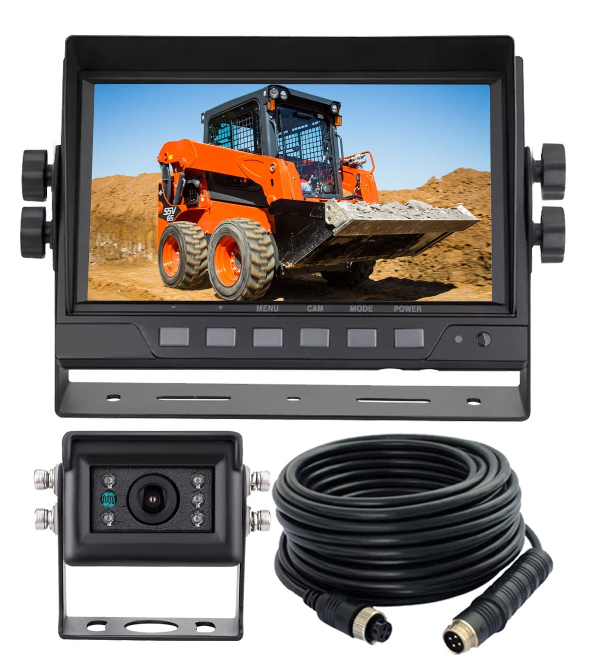 Compare 7 1080P AHD Wired Reverse Rear View Backup Camera SystemGuide lineIP69K No Water Leakage Camera Night Vision VibrationProof 10G for TractorTruckExcavatorCaravanSkid SteerHeavy Equipment at KSA Price