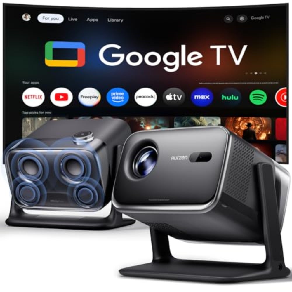 Boom Mini Google TV Outdoor Projector with 20W…