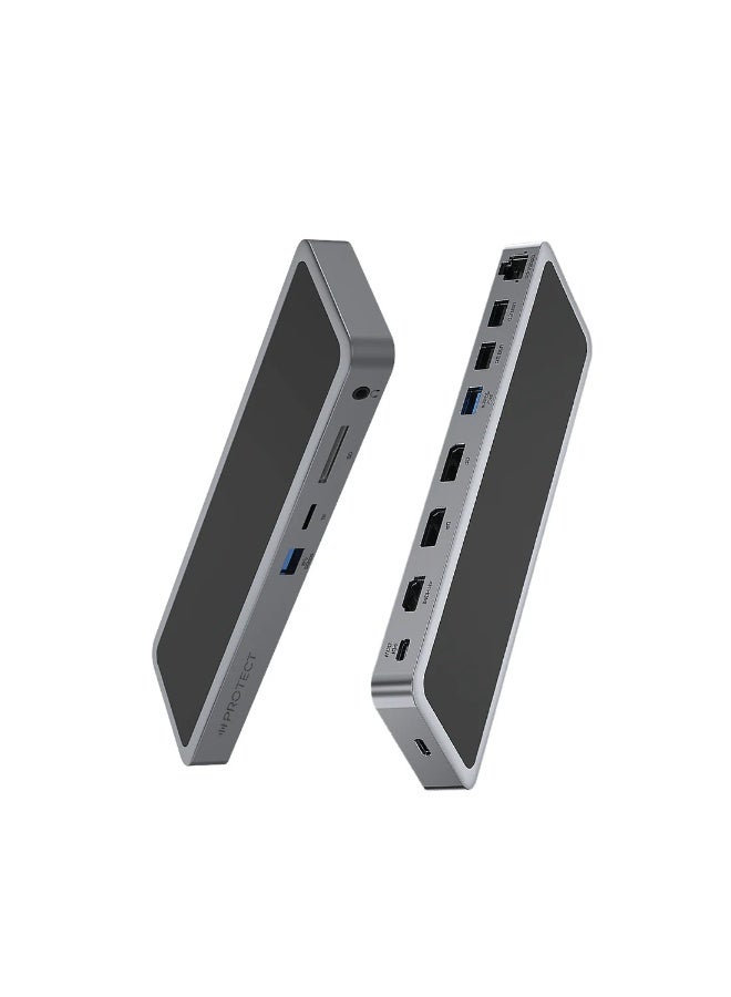 PROTECT 12-in-1 Hub USB-C Docking Station with…