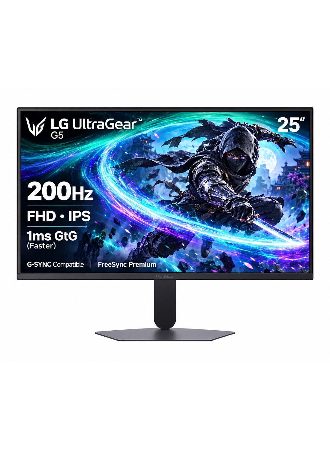 Compare 25 inch UltraGear G5 Gaming Monitor, IPS Display, FHD Resolution, 200Hz Refresh Rate, 1ms GtG @ Faster Response Time, GSYNC & FreeSync Premium Compatible, Black | 25G523B black at KSA Price