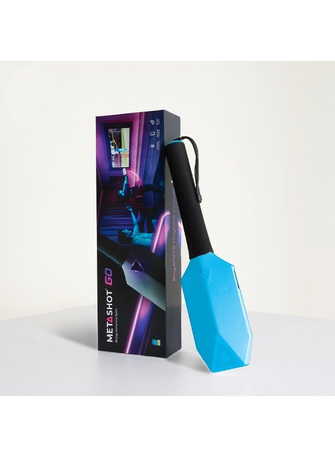 Compare MetaShot Go Smart Cricket Bat Game with Universal MHL TV Connector & VIP Digital Pass | Motion Sensor Cricket Gaming Bat | Bluetooth App | Play on TV & Mobile Blue at KSA Price