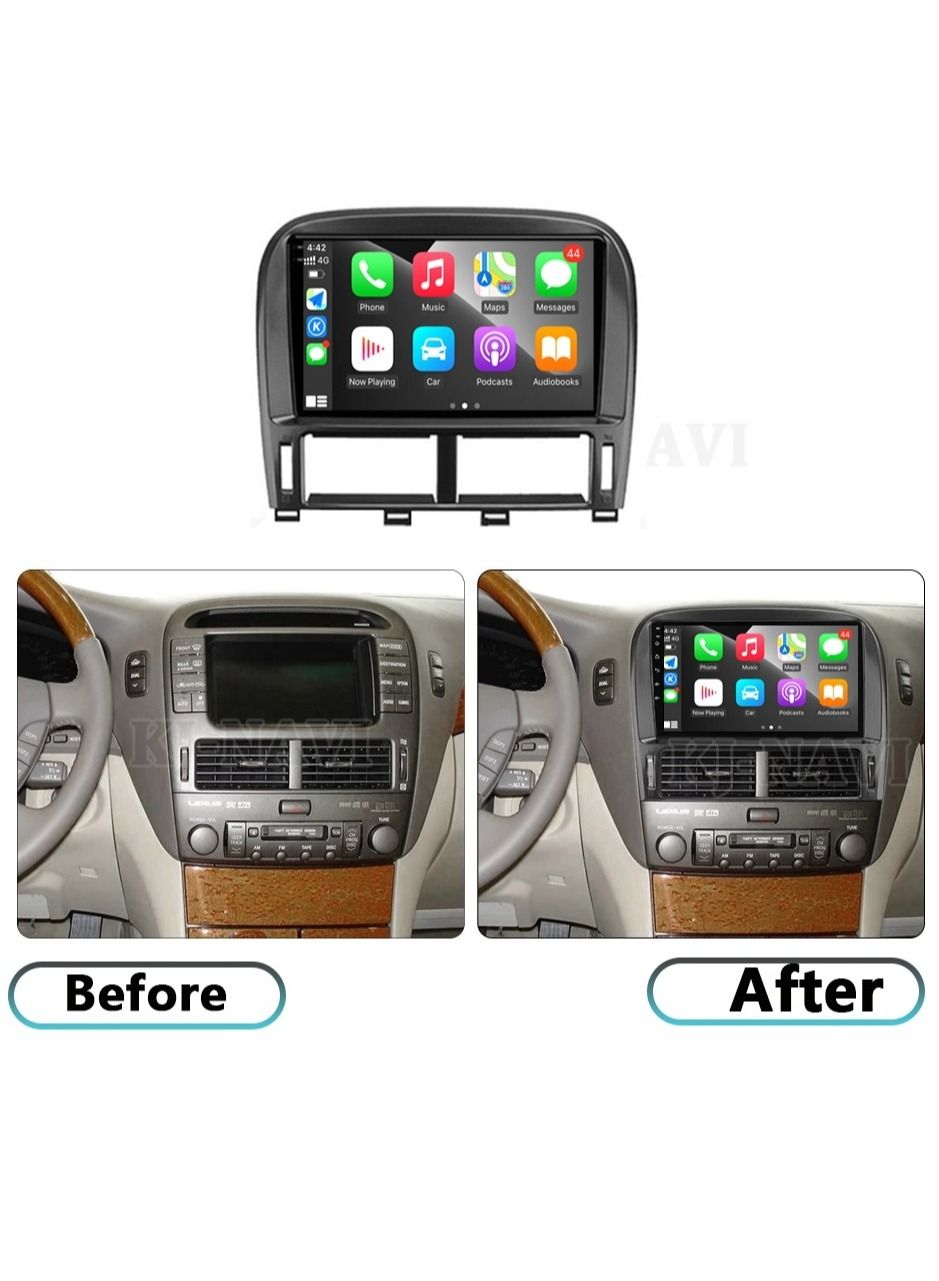 Compare Lexus Ls430 Android Screen 4GB RAM Support Apple Carplay Android Auto Wireless QLED Touch Screen AHD Night Vision Camera Included SIM Card Support Bluetooth DSP Support Climate Control at KSA Price