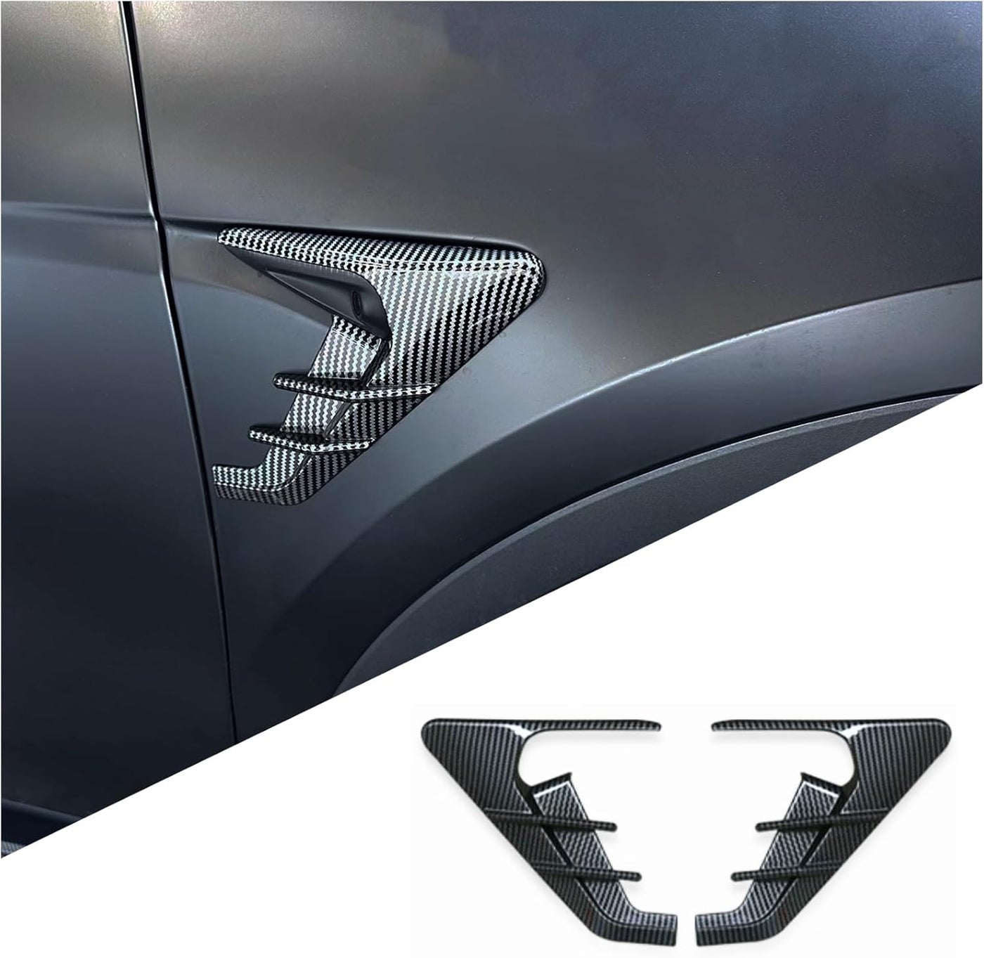 Compare yhcdsea Tesla Model 3 HW3.0 Side Camera Indicator Protection Cover  Bright Carbon Fiber Pattern at KSA Price