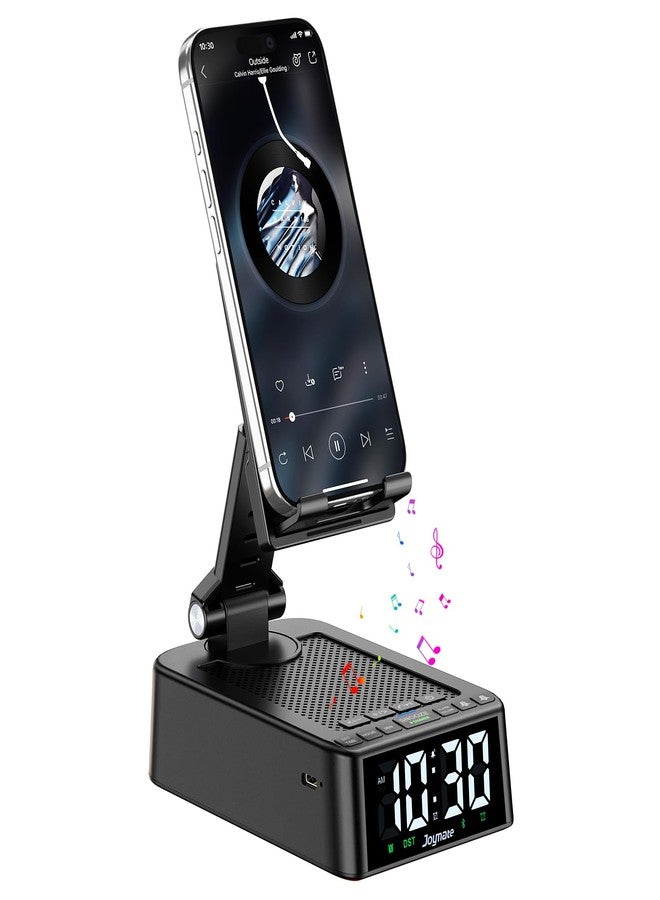 Compare Joymate Gifts for Men and Women, Phone Stand with Bluetooth Speaker and 360° Rotable Angel Adjustable Cell Phone Holder for Home Office with HD Subwoofer Sound Fits All Phones,Tablets Black at KSA Price