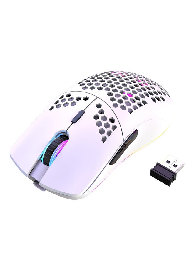 Compare Ultralight Honeycomb Gaming Mouse,3200 DPI Rechargeable Gaming Mouse with 16 Rainbow Backlit, USB Receiver,Compatible with PC Gamers and Xbox and PS4 Users at KSA Price