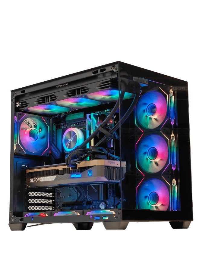Compare GAMING PC i914900KF up to 6.00 GHz| RTX 5070 Ti OC 16GB GDDR7 | SSD 2TB NVMe M.2 | RAM 32GB DDR5 6000MHZ | CPU Liquid Cooler 360MM | WIFI READY WIN 11 PRO BLACK at KSA Price