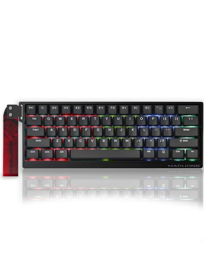 Compare MAD60 HE RGB Magnetic Switch Keyboard, WirelessBluetoothUSB RGB Backlit Soundproofing Foam,60% Magnetic Switch Hall Effect Adjustable, for PC Mac Win at KSA Price