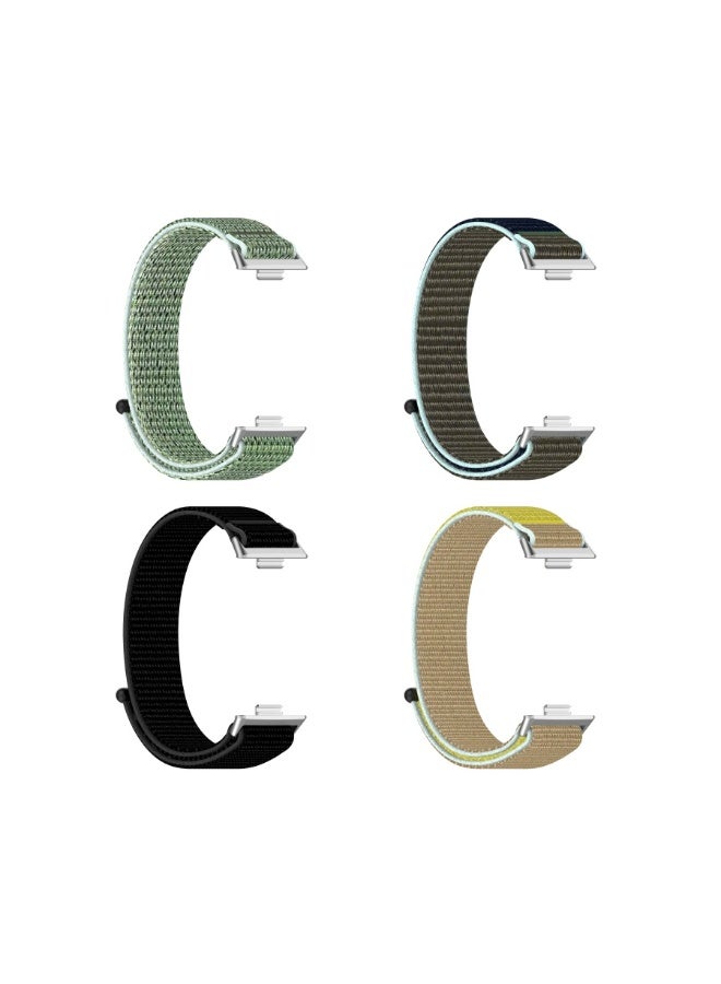 4pcs Nylon Woven Strap, Suitable For Huawei Fit…