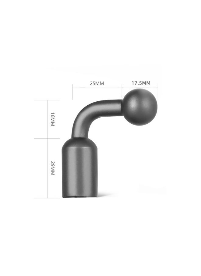 Compare Aluminum Alloy 1717.5mm Ball Head Bending Bracket Mobile Phone Flat Clip Live Car Sports Camera 14 ScrewColor:17.5mm Dark Gray Bending at KSA Price