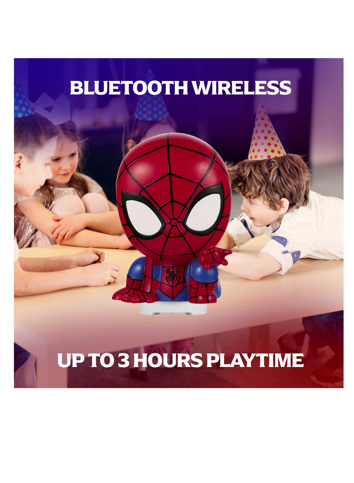 Compare Graffic Giraffe Spiderman LED Mood Light for Kids | 8 Inches Spiderman Toy | Bluetooth Speaker & Touch Light | Upto to 3 Hours Playtime | Rechargeable USBC | Birthday Gifts for Boys Girls at KSA Price