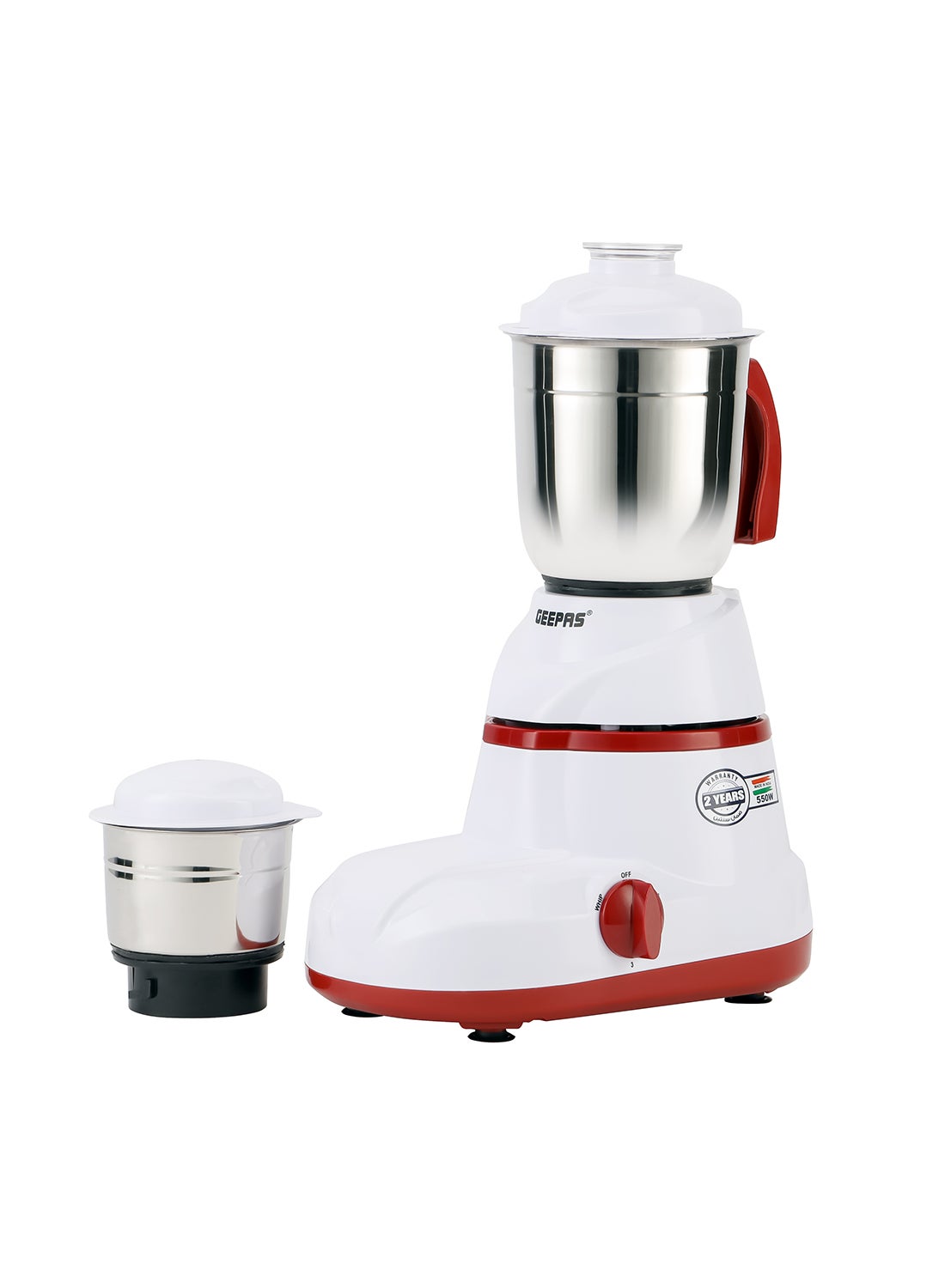 Compare 2In1 Juicer And Mixer Grinder, Powerful Motor, Harmonic Grinding Technology , Stainless Steels Jars, Swirl Control, Dry & Wet Grinding Blades, 3 Speed Control, Overload Protection, Non Slip Feet. 1.5 L 550 W GSB5456N WhiteRed at KSA Price