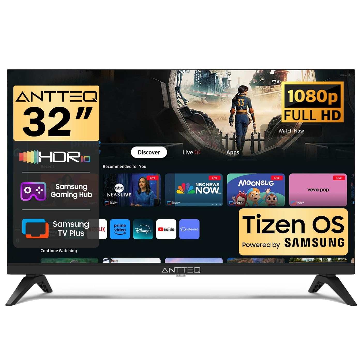 Antteq 32 Inch TV FHD Smart TV, 32