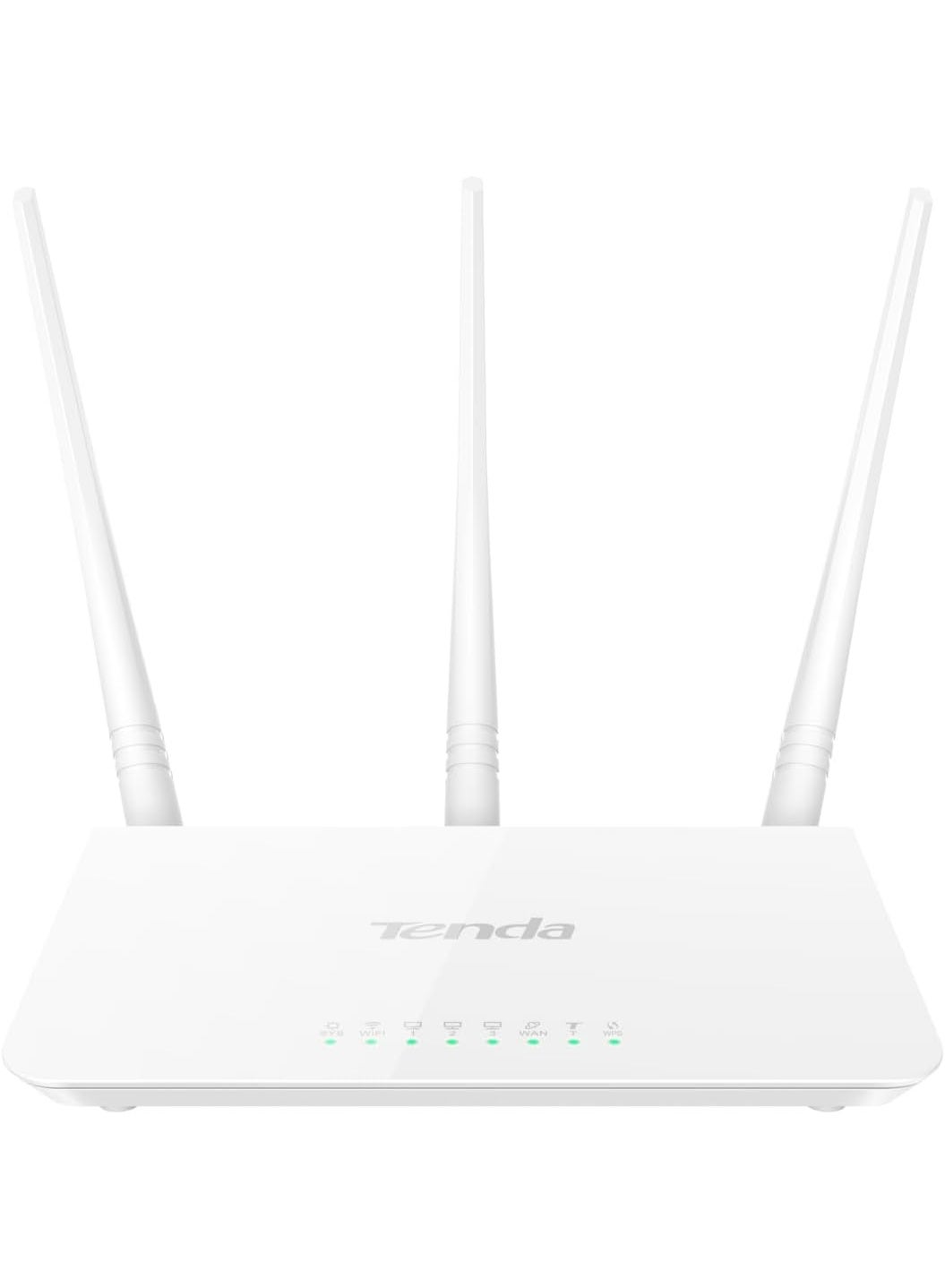 Compare F3 N300 WiFi Router, Wireless Router up to 300 Mbps in 2.4 GHz, WiFi Access Point with 3 x 5dBi Antennas, 3 LANWAN Ports, Parental Control, Guest Network, Easy Setup Original UK version at KSA Price