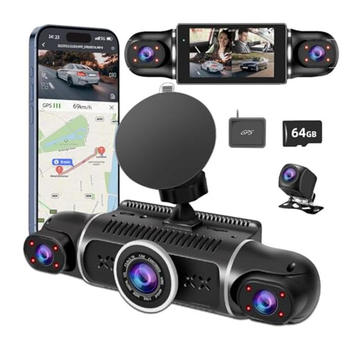 360 Dash Cam Front And Rear 4 Channel…