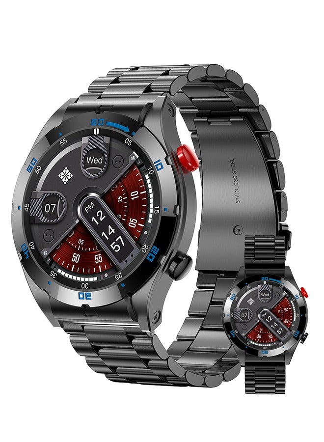 Compare Fashion Smart Watch, 1.43 Bluetooth Call HD Screen for Men Women 100+ Sport Modes Fitness Watch with Sleep Monitor Waterproof Watch at KSA Price