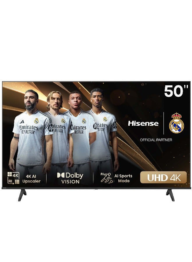 Compare 50 inch UHD 4K Smart TV | 60Hz | AI 4K Upscaler | Dolby Vision | Model 2024 | 50A6N Black at KSA Price
