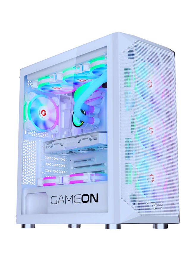 Compare Emperor Arctic I Series Mid Tower Gaming Case  ARGB+Remote, 7 Fans Case White at KSA Price
