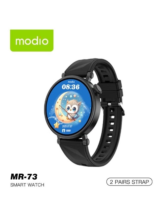 Compare MR73 Kids Smart Watch with Bluetooth Calling, Builtin Games, Fitness & Sleep Tracker, Dual Adjustable Straps, SplashResistant HD Display, Fun & Safe for Children at KSA Price
