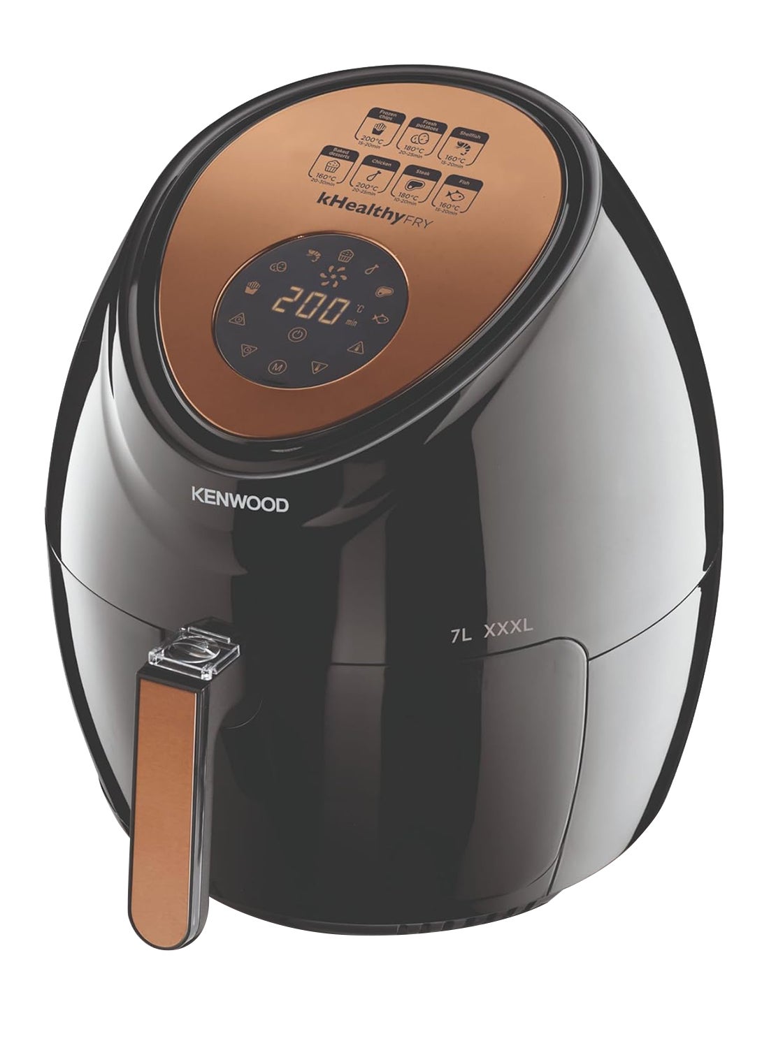 Compare Digital Air Fryer XXXL, Rapid Hot Air Circulation For Frying, Grilling, Broiling, Roasting, Baking And Toasting 7 L 1800 W HFP72.000BK Black at KSA Price