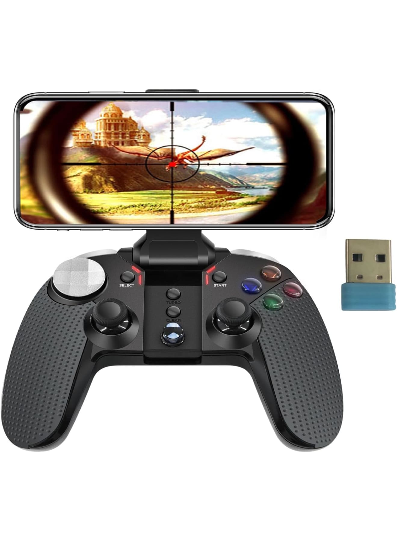, Bluetooth Mobile Game Controller for iPhone,…