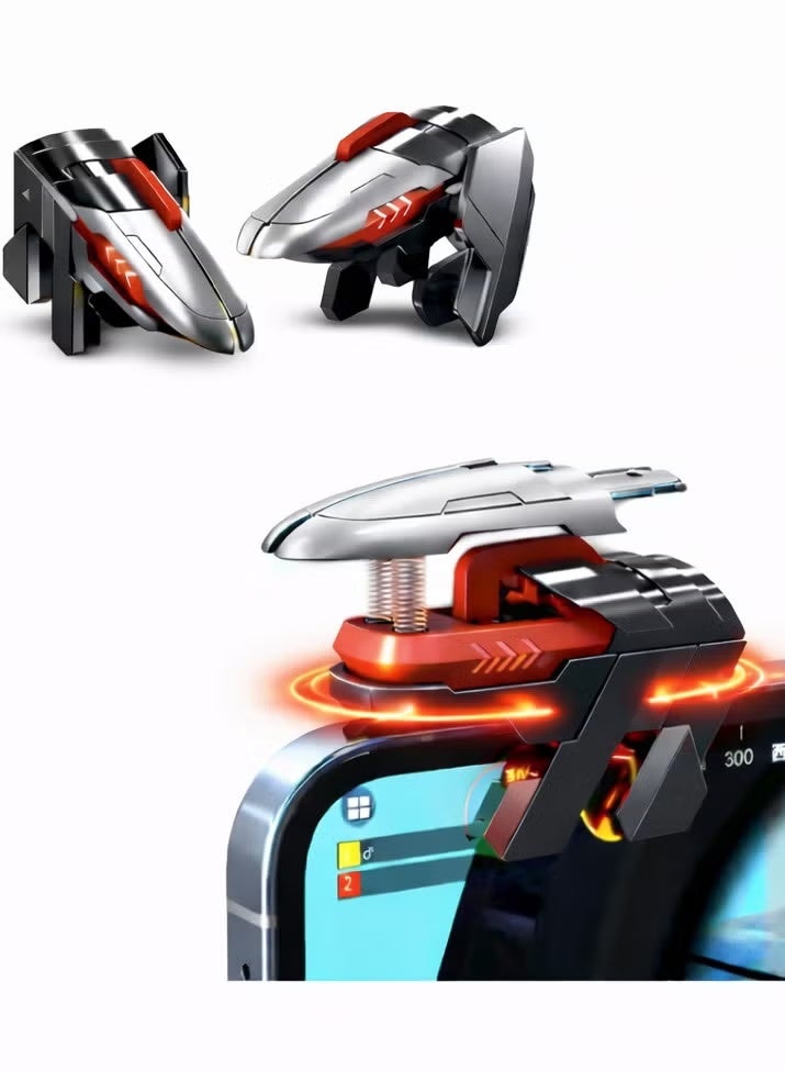 Compare AK06 Automatic Laser Gaming Mobile Trigers, Super Fast Shooting, 25mah long lasting battery,HighFrequency Burst Mode, Alloy Buttons, IPhoneAndroid Compatible, PUBG Battlefield Accessory at KSA Price