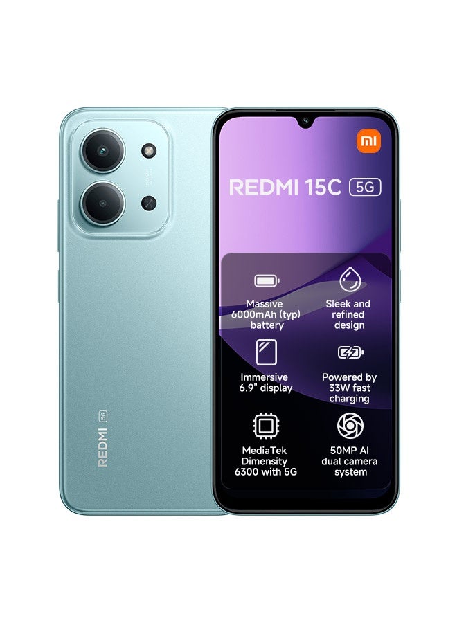 Redmi 15C Dual SIM Mint Green 4GB RAM…