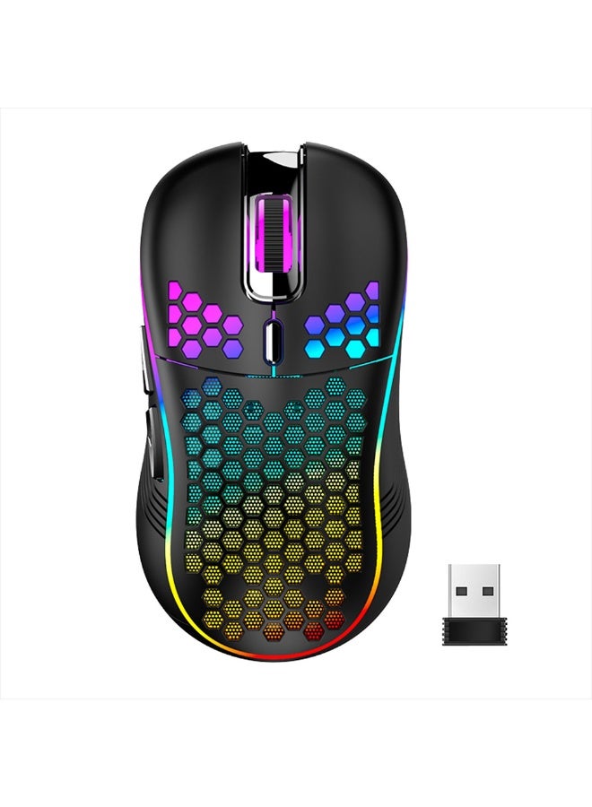 Compare Honeycomb Wired Gaming Mouse, RGB LED Backlight, 6 Buttons, 100g Ultra Lightweight, USB Computer Mice for Gamers and Office, Black 4.96 * 2.64 * 1.5in. at KSA Price