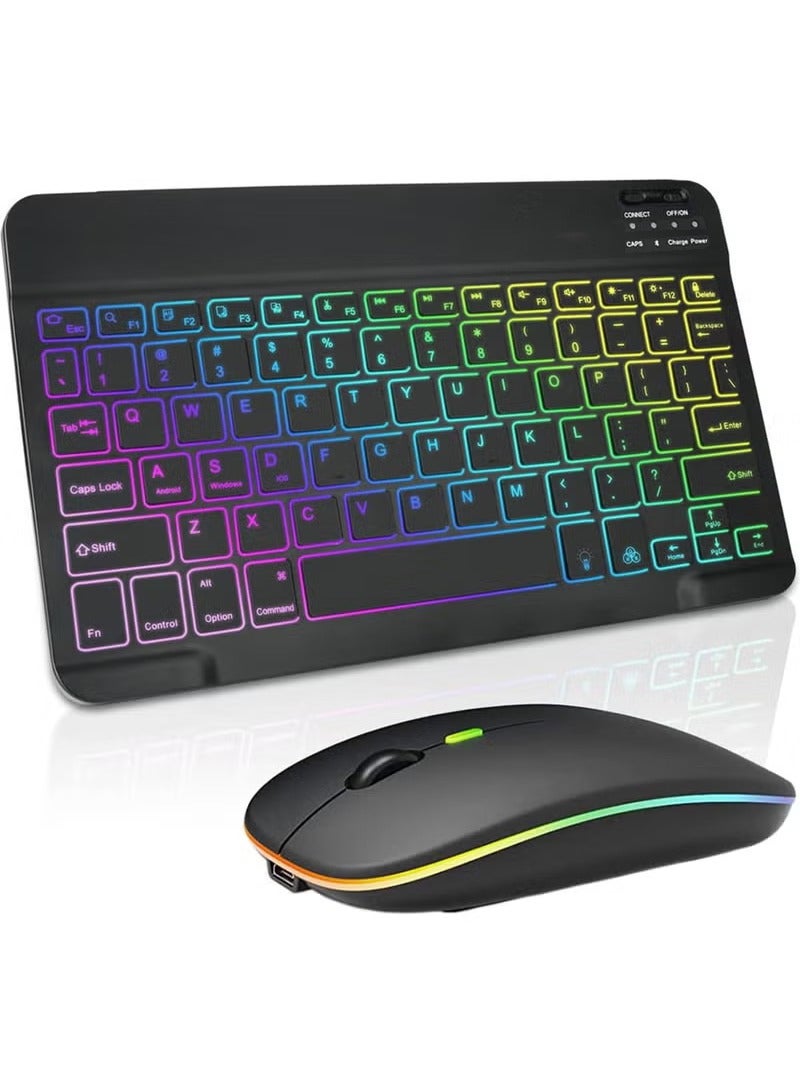 Ultra-slim Bluetooth Keyboard and Mouse Combo for…